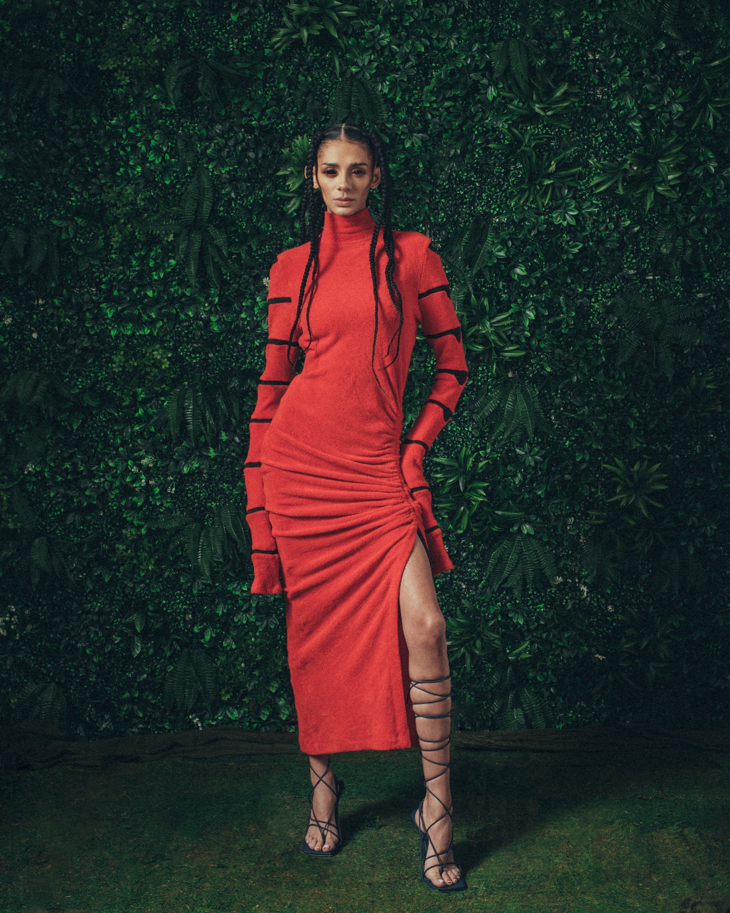 CATERPILLAR SCALLOP DRESS