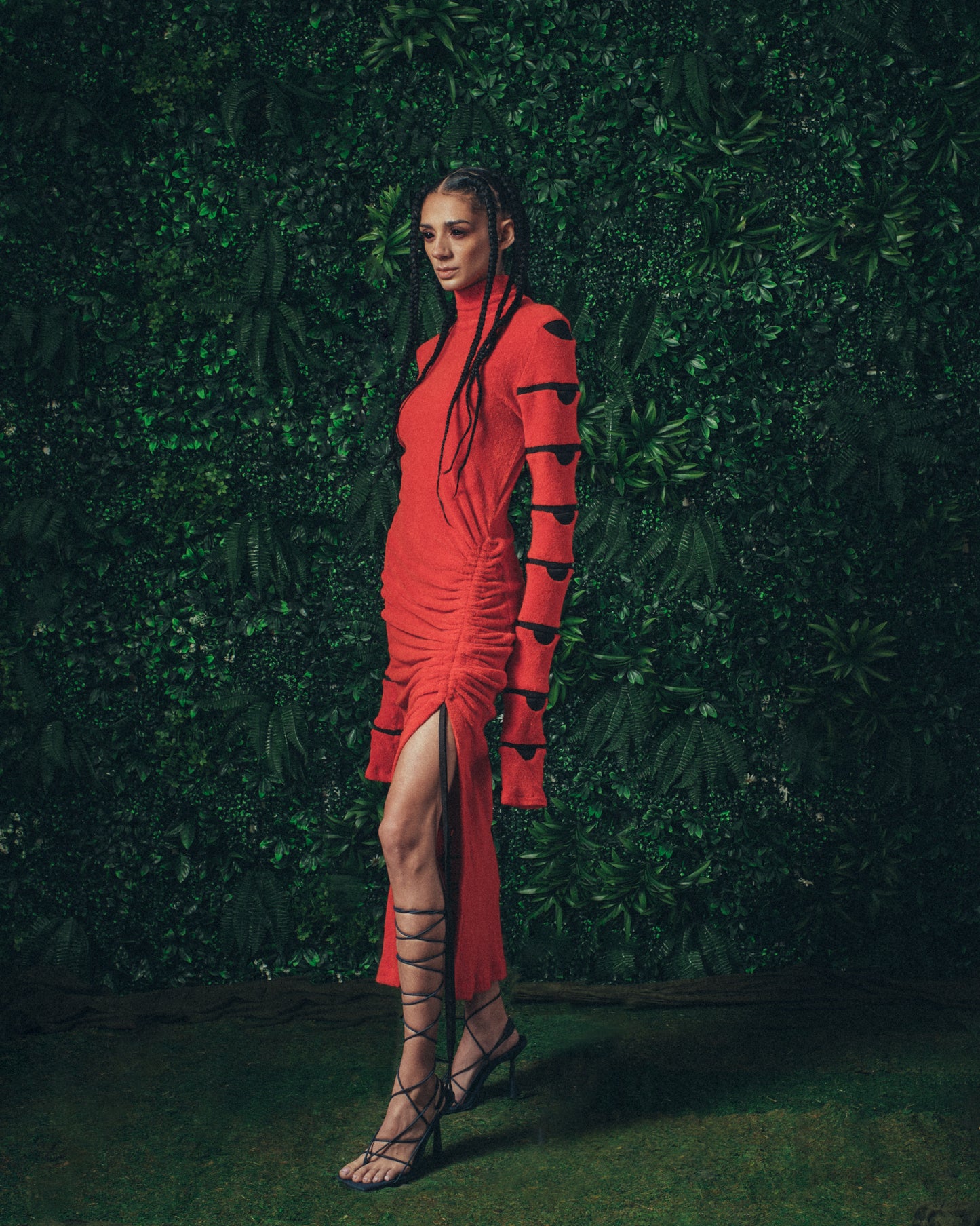 CATERPILLAR SCALLOP DRESS