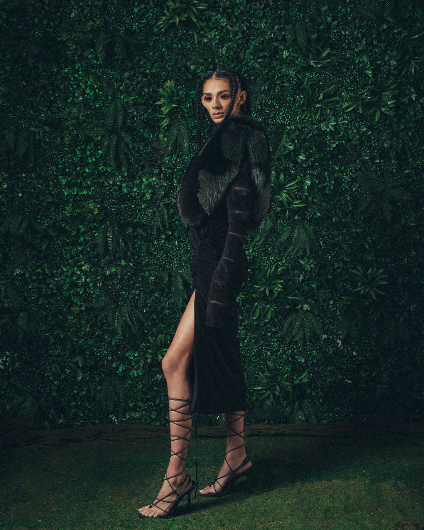 CATERPILLAR SCALLOP DRESS